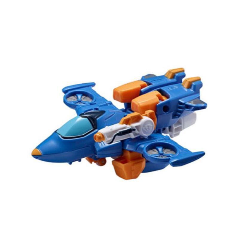 Mainan Robot Bisa Berubah Bentuk Menjadi Pesawat Zet Warna Biru - Robot Transform Pesawat Tempur