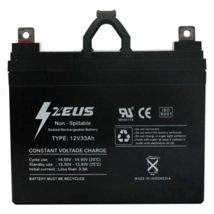 Aki Vrla Solar Panel 33 AH Zeus