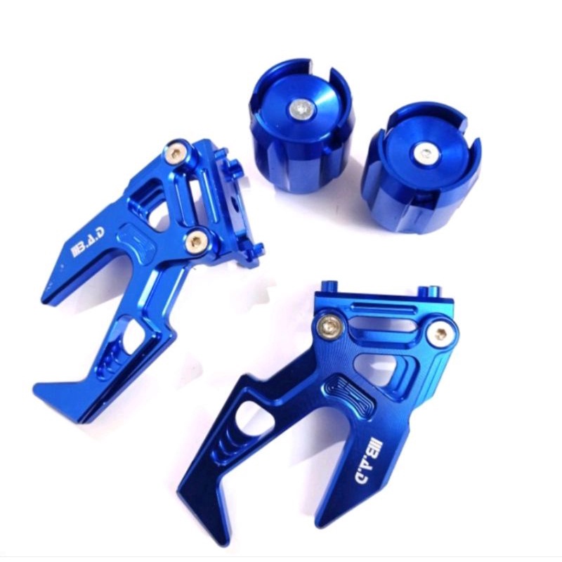 Paket Variasi stelan rantai variasi stanhouk stand hook standhook+Jalu As Depan Censi full warna censi Vixion Old New/Ninja R RR