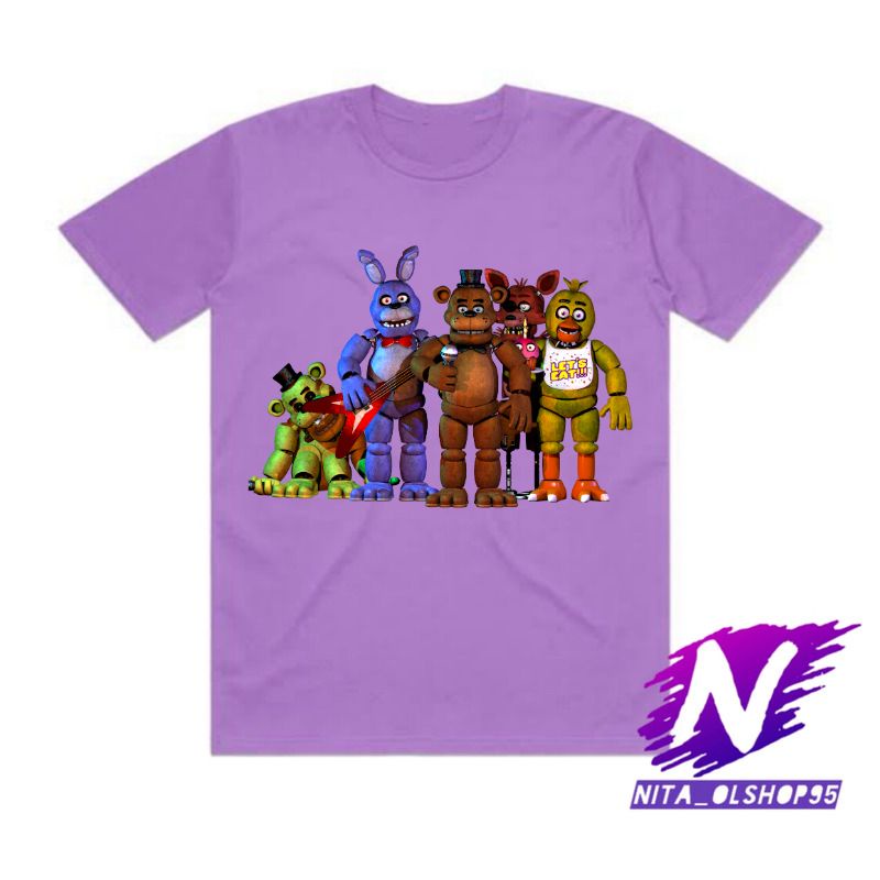 baju anak kaos anak fnaf five nigth at freddy's