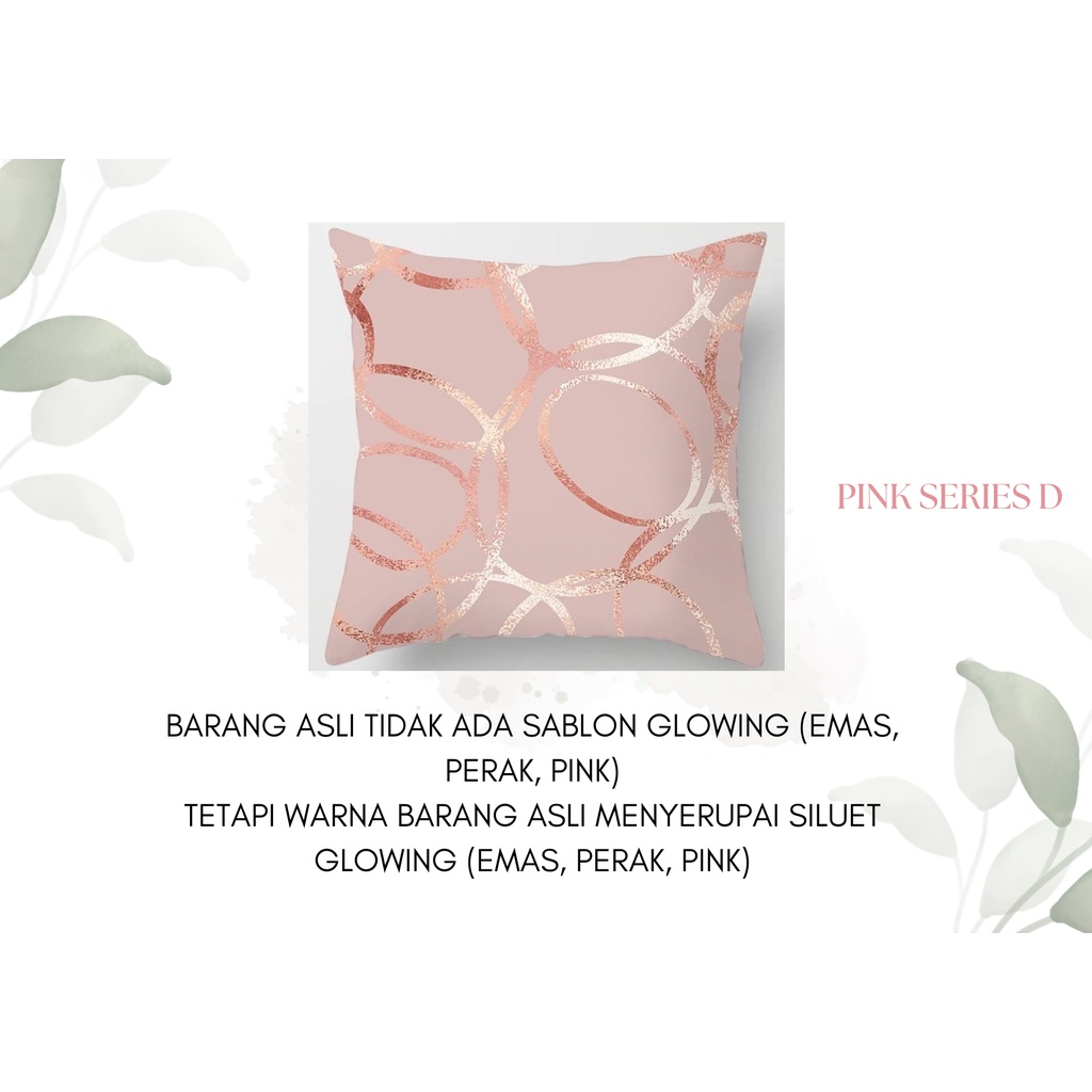 Pink Series Pillow Cushion Cover / Sarung Bantal Sofa Kursi Vintage / Dekorasi / Edisi Pink