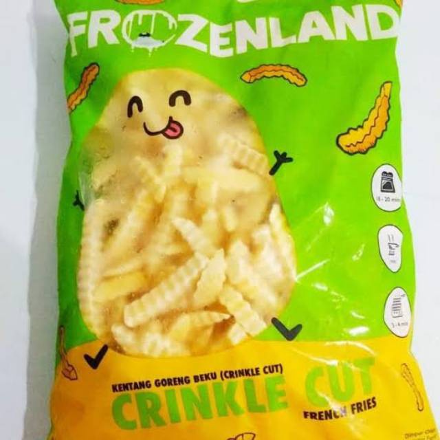 

Frozen Land Crincle Cut 1000gr, Sameday Instan Delivery Jogja