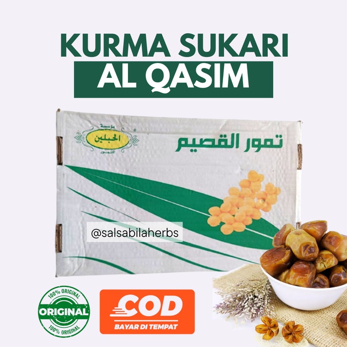 

GROSIR MURAH KURMA SUKKARI SUKARI AL QOSIM BOX DUS ISI 3 KG