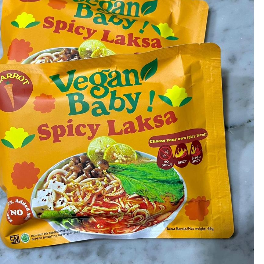 

Langsung Order Mie Spicy Laksa Vegan Baby 4Pcs - 12Pcs.