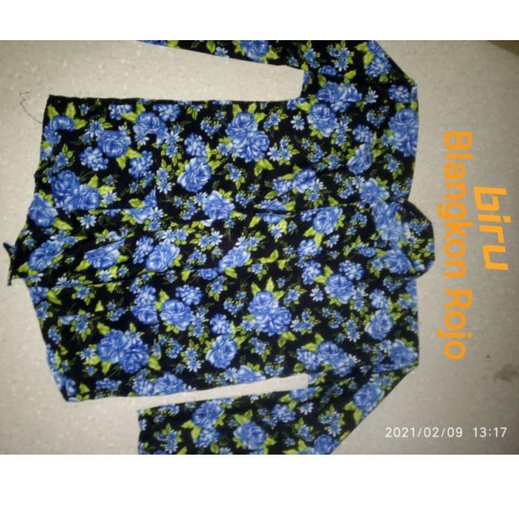X-18☛) Baju Surjan Pria Kebaya wanita Motif Kembang/ Bunga Adat Jawa Dewasa top produk