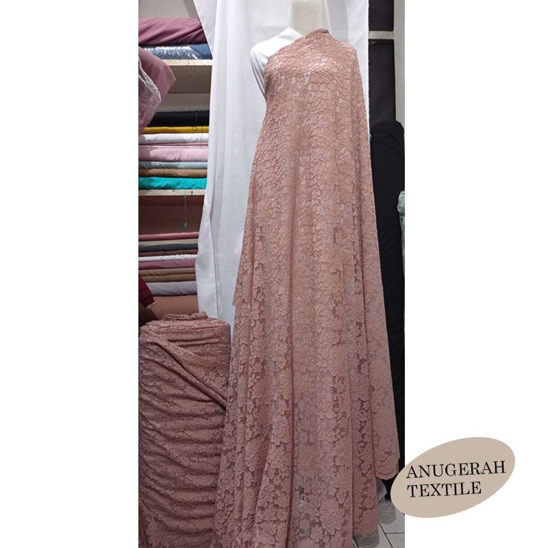KAIN BROKAT SOFT EXCLUSIVE STRETCH DAN LENTUR (HARGA PER SETENGAH METER)