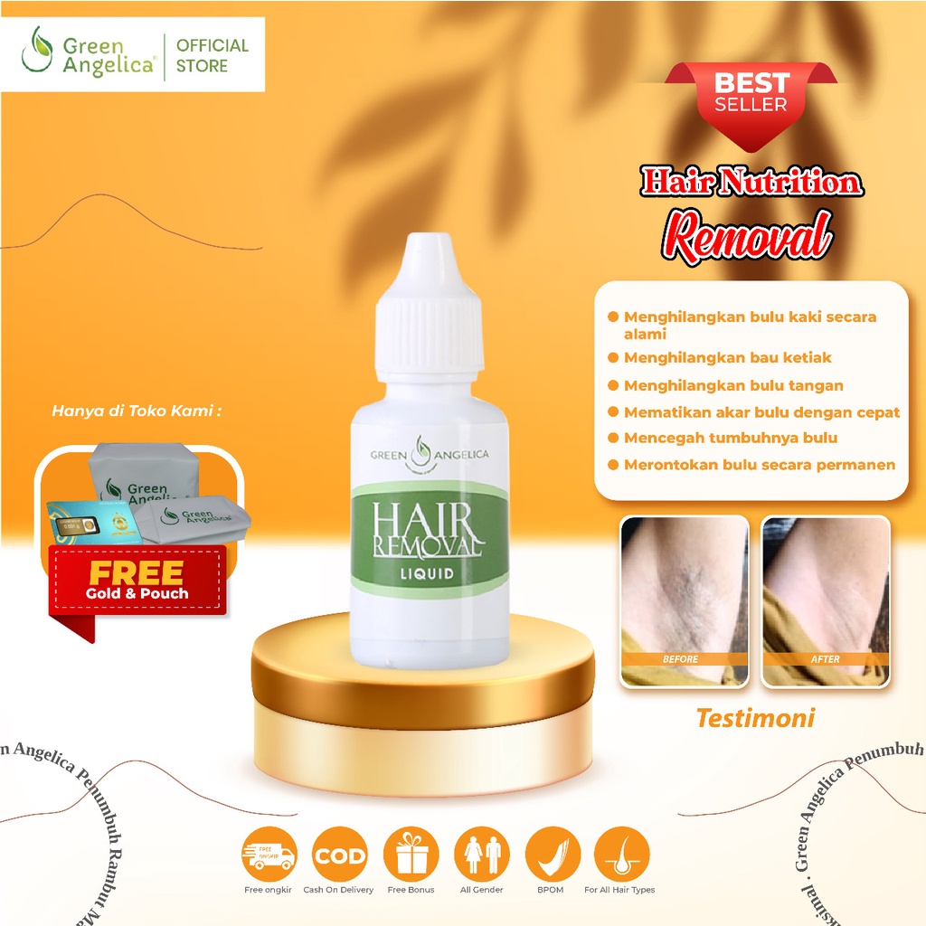 PERONTOK BULU PERMANEN OBAT PERONTOK BULU HAIR REMOVAL GREEN ANGELICA WAXING BULU TERCEPAT AMPUH