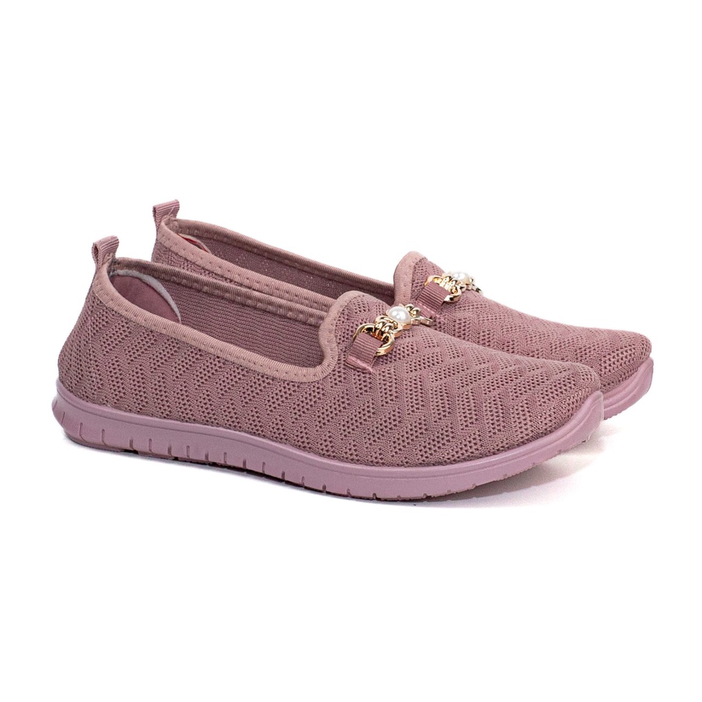 Sepatu Flat Wanita Rajut Import Fashion Warna SH4000-W