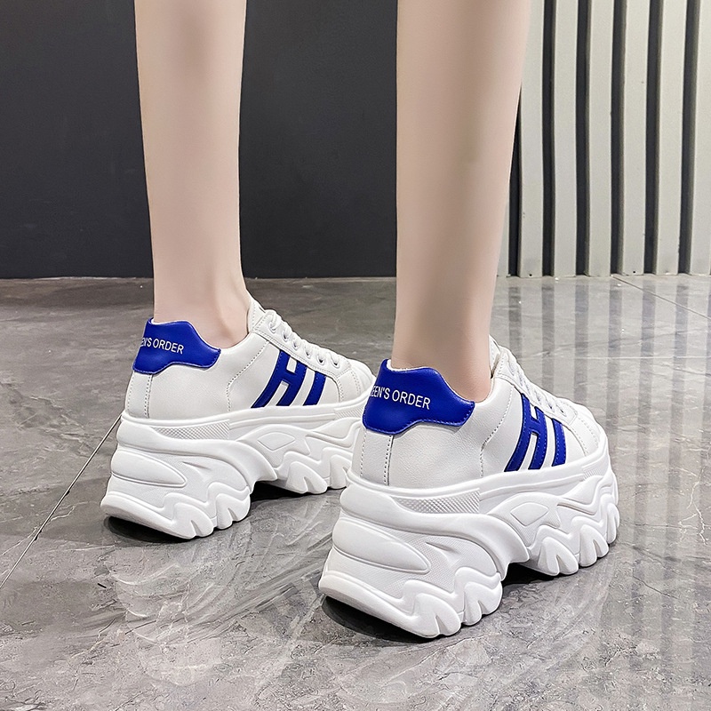 Sepatu Putih Perempuan Tali Korean Style Sneakers Cewek Kasual Sport Shoes Perempuan Import SP-242