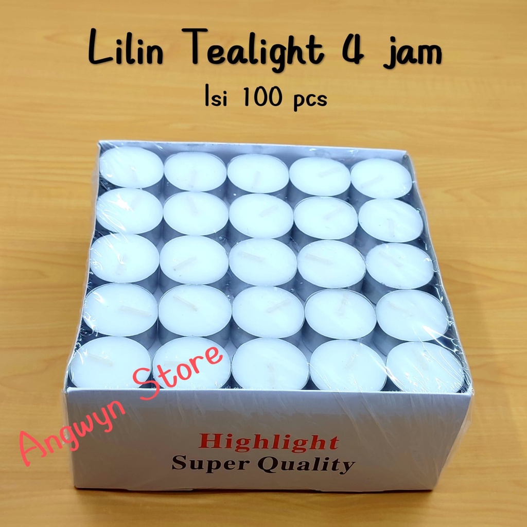 Lilin Tealight / Lilin Aromaterapi / Lilin Kaleng EL isi 100 Pcs