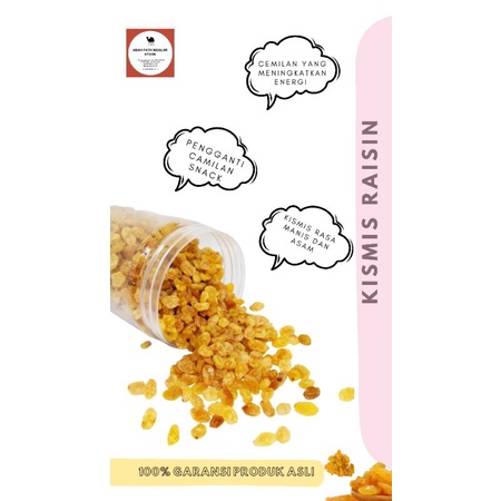 

Kismis Anggur Golden Raisin / Kismis Asam manis Raisin