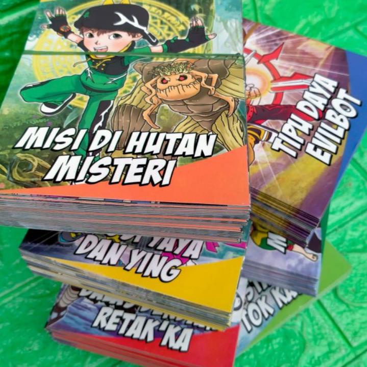 (X(33)✓) GROSIR KOMIK BOBOIBOY GALAXY SERI TERBARU FULL COLOUR/KARTU FOIL BOBOIBOY TERBARU pasti dik