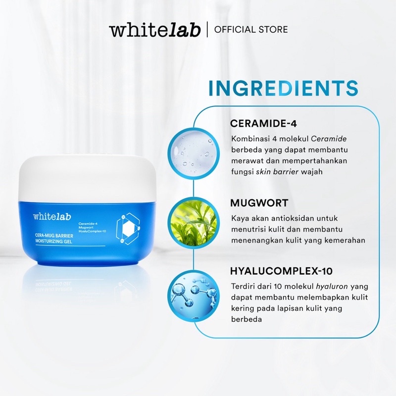 Whitelab Cera-Mug Barrier Moisturizing Gel 2X Bigger - 40gr