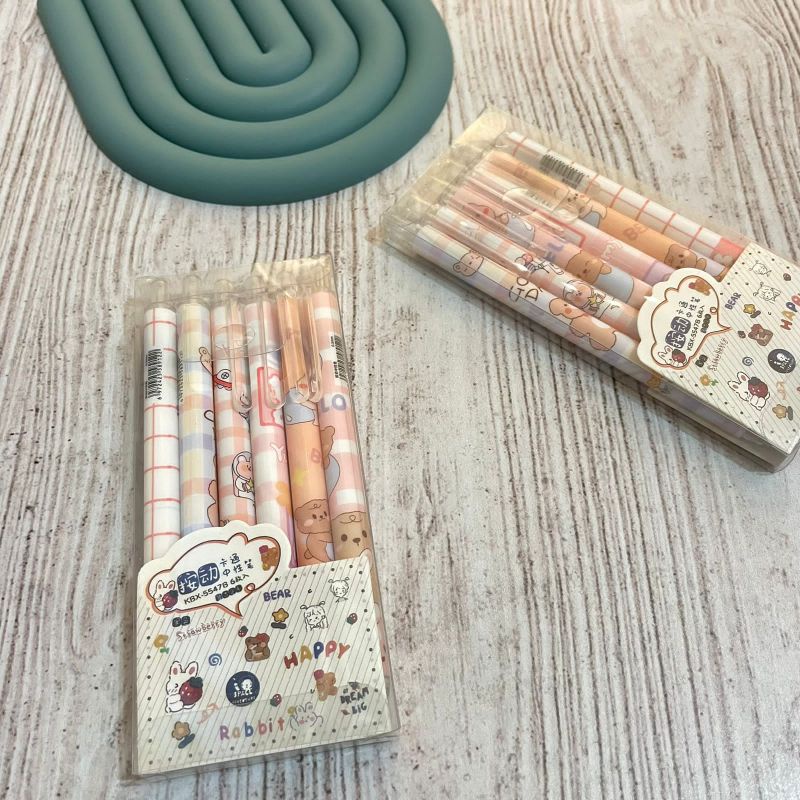 

Pulpen Cetek Beruang 1 Set Isi 6 Pcs Pen Cetek Beruang Alat Tulis Unik Lucu Kado Viral Termurah