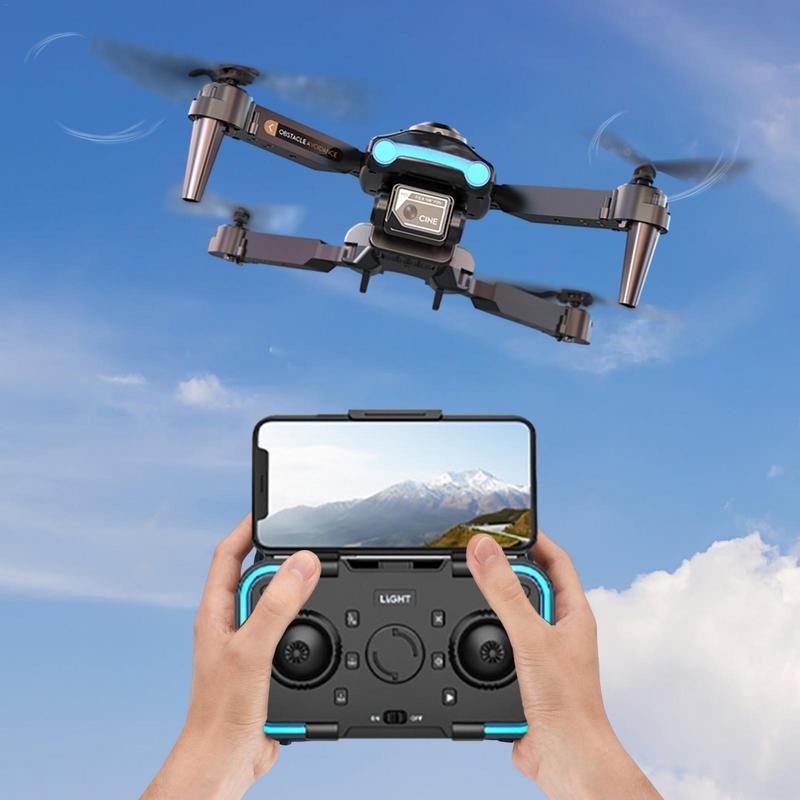 Drone Quadcopter Lipat Mini 4K Kamera Ganda 360 Derajat Titik Bebas Hambatan Cerdas GPS Terbang Main