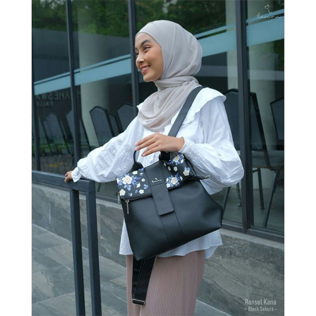 RANSEL KANA BY TAS UNA RANSEL MOTIF KEKINIAN TAS PUNGGUNG BAHAN KULIT SINTETIS PREMIUM