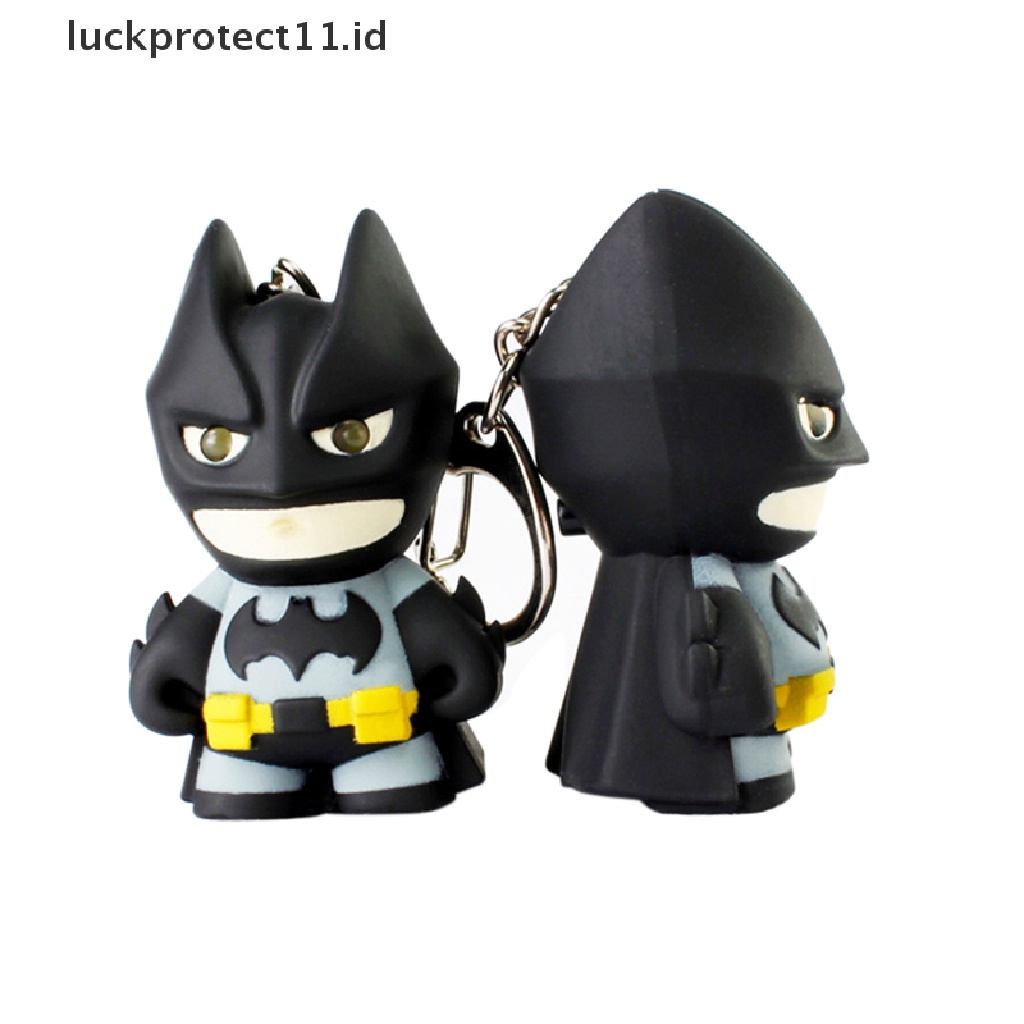 /Fashion Hot// Fashion// New arrive Batman keychain Gantungan Kunci Led Dengan Suara Senter Keren keyrings.