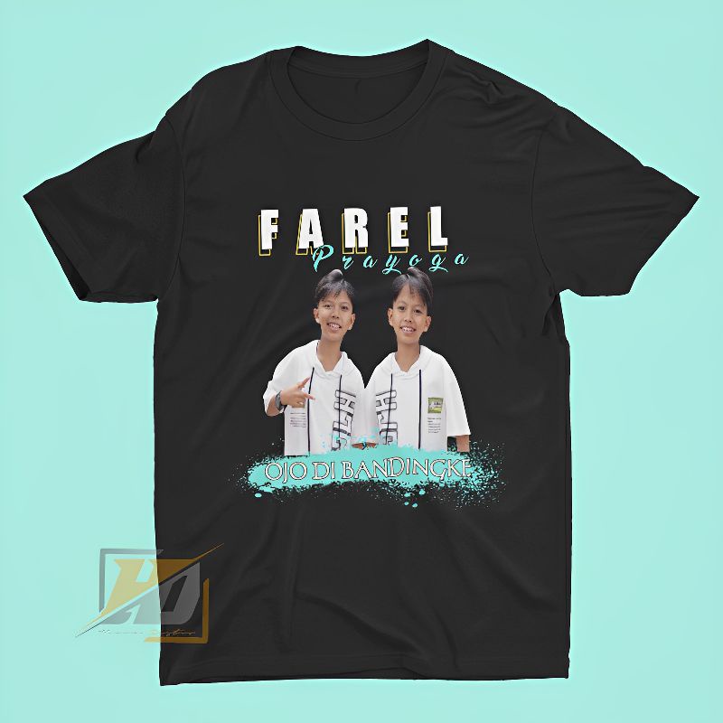 Baju Kaos Anak Gambar Farel Prayoga Motif terbaru/Atasan Baju farel Prayoga bahan premium