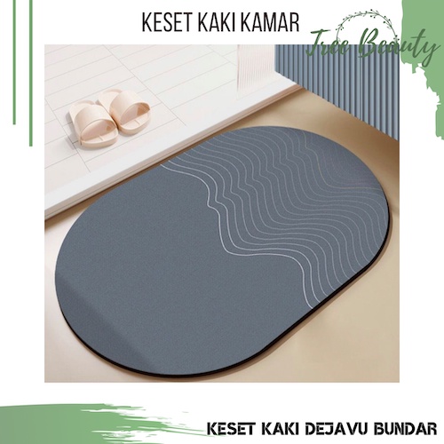 Keset Diatomite Bundar Keset Kaki Kamar Mandi Keset Karet