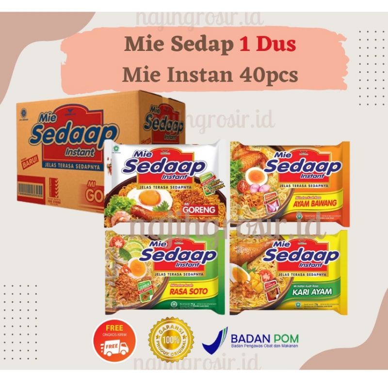 

MIE GORENG SEDAP 1 DUS ISI 40