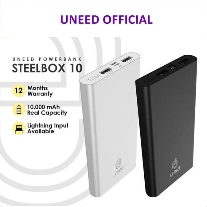 Uneed Steelbox 10 Uneed Powerbank 10000Mah Polymer Battery Upb213