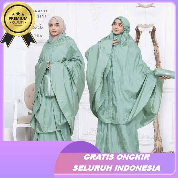 Jennabia - Mukena Dewasa Katun Premium Bordir Cantik Kirania Mewah Terbaru Murah Mungkena Rayon Adem