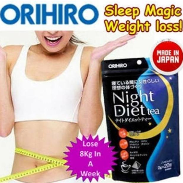 

Orihiro Night Diet Tea 40gr Halal Jepang Minuman Botanikal Celup
