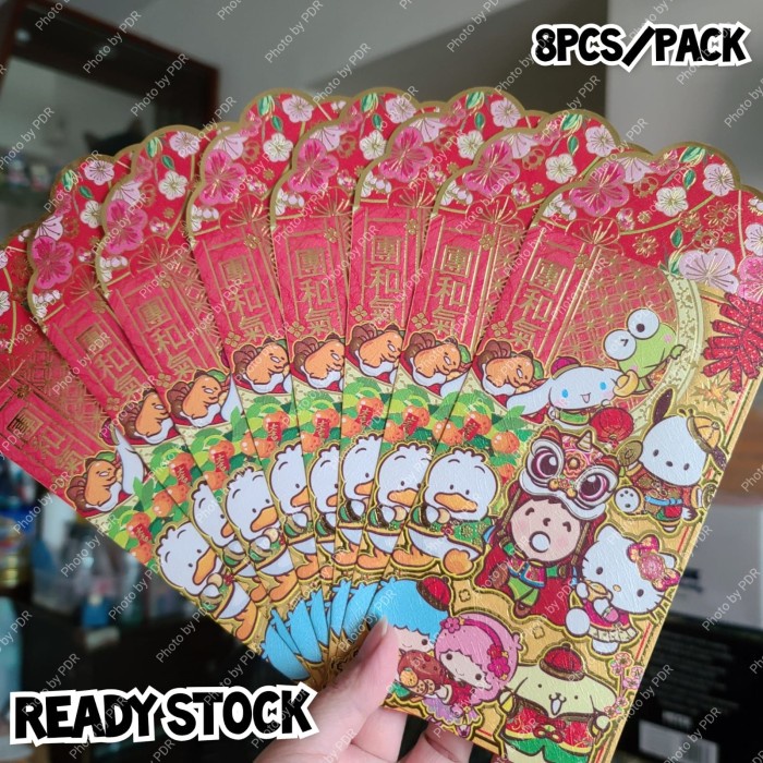 

Ready oke] Ampao Imlek isi 8 Sanrio Original Panjang Floral Sanrio Character
