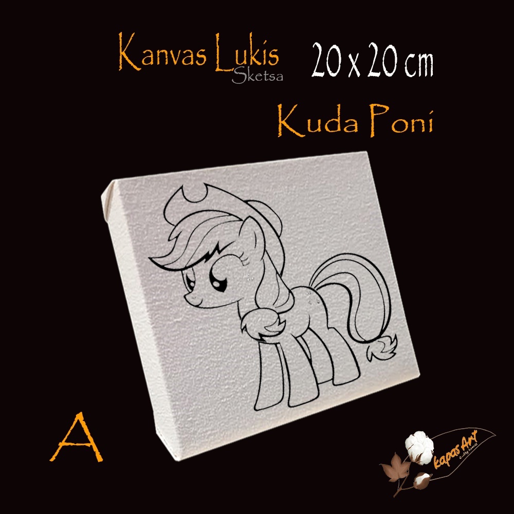 

Kanvas Lukis Sketsa Kuda Poni 20x20 Siap Pakai