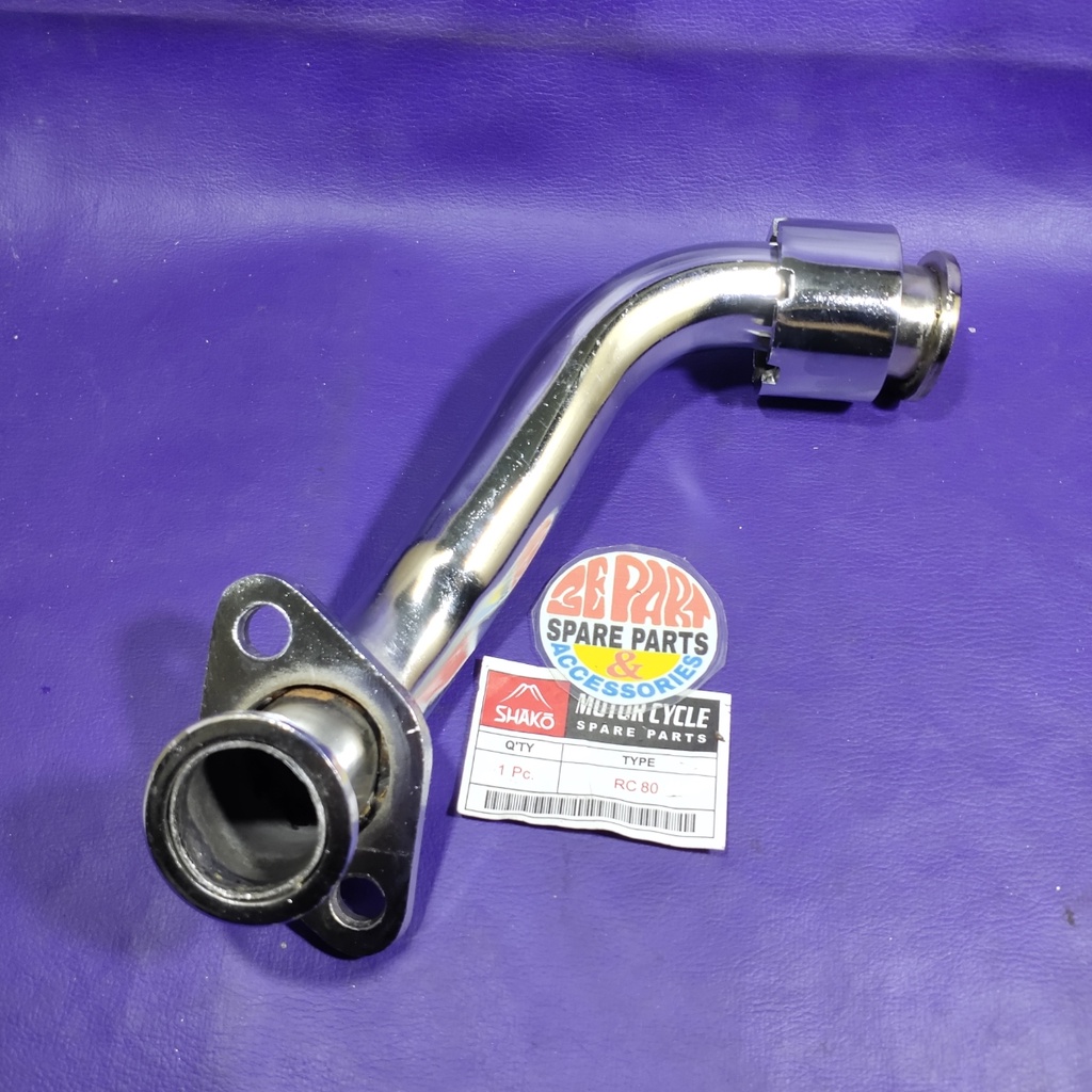 Leher knalpot RC Pipa knalpot Suzuki RC80 Bravo
