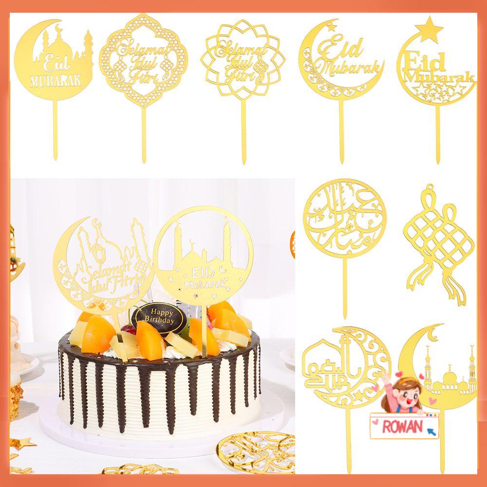 R-flower Hiasan Kue Acrylic Ramadhan Muslim Pastry Plugin