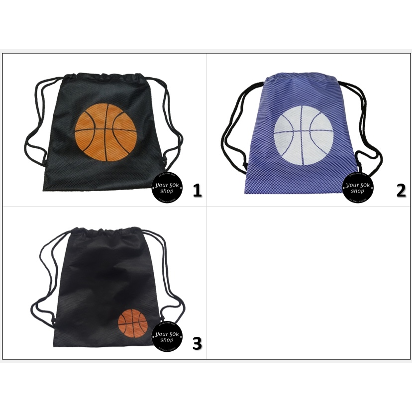 Tas Jaring Bola Basket Tas Serut Bola Tas Ransel Olahraga Basket Goodiebag Basketball Tas Sporty Bas