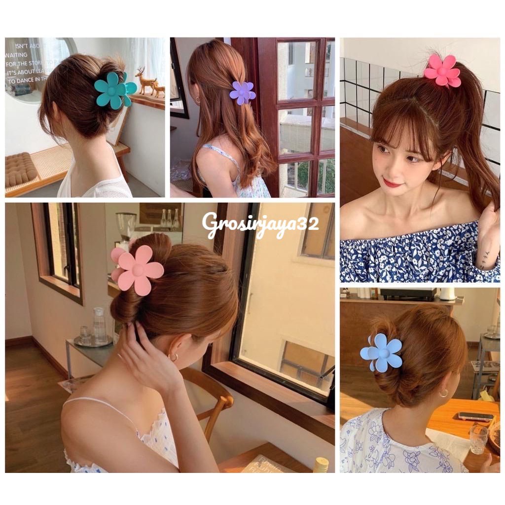 FLOWER JEPITAN JEDAI BUNGA CETAR 7,5CM DOFF PREMIUM QUALITY SUPERMURAHH KOREA IMPORT