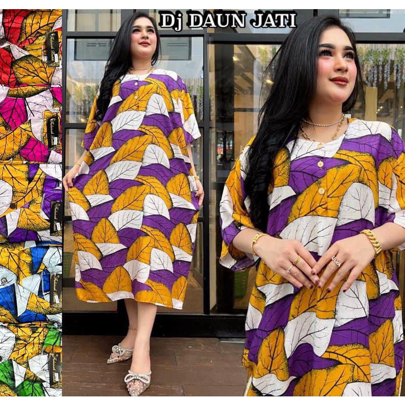 DASTER JUMBO TERJANGKAU MOTIF RANTING BUSUI BUMIL DADA KANCING LD 135 PB 115 CM BAHAN RAYON BERKUALITAS