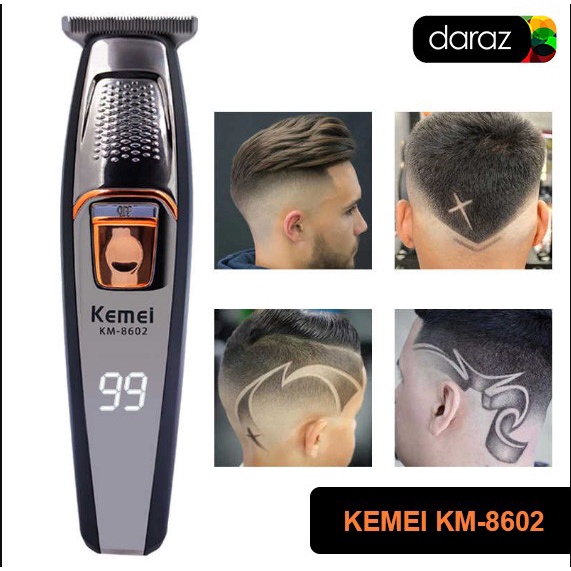 Pencukur Rambut Kemei Km-8602 Pemangkas Jenggot Mesin Pencukur Rambut