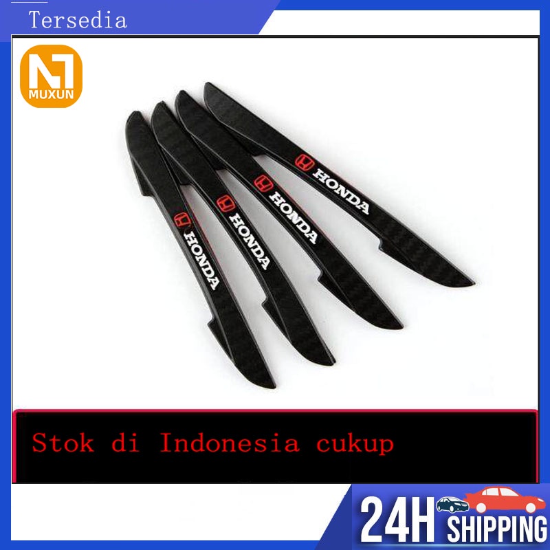 4 pcs/set door guard pelindung pintu anti gores pelindung samping pintu anti benturan berlogo honda