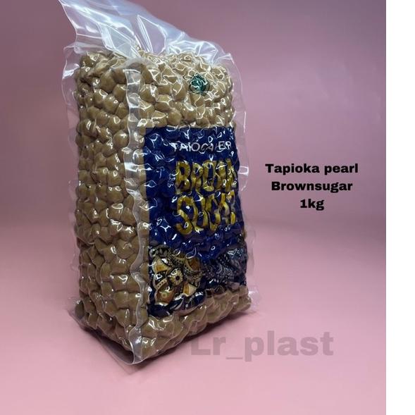 

BEST SELLER TAPIOKA BOBA / BOBA PEARL BROWN SUGAR / TAPIOKA BUBBLE PREMIUM BROWN SUGAR 1 Kg~