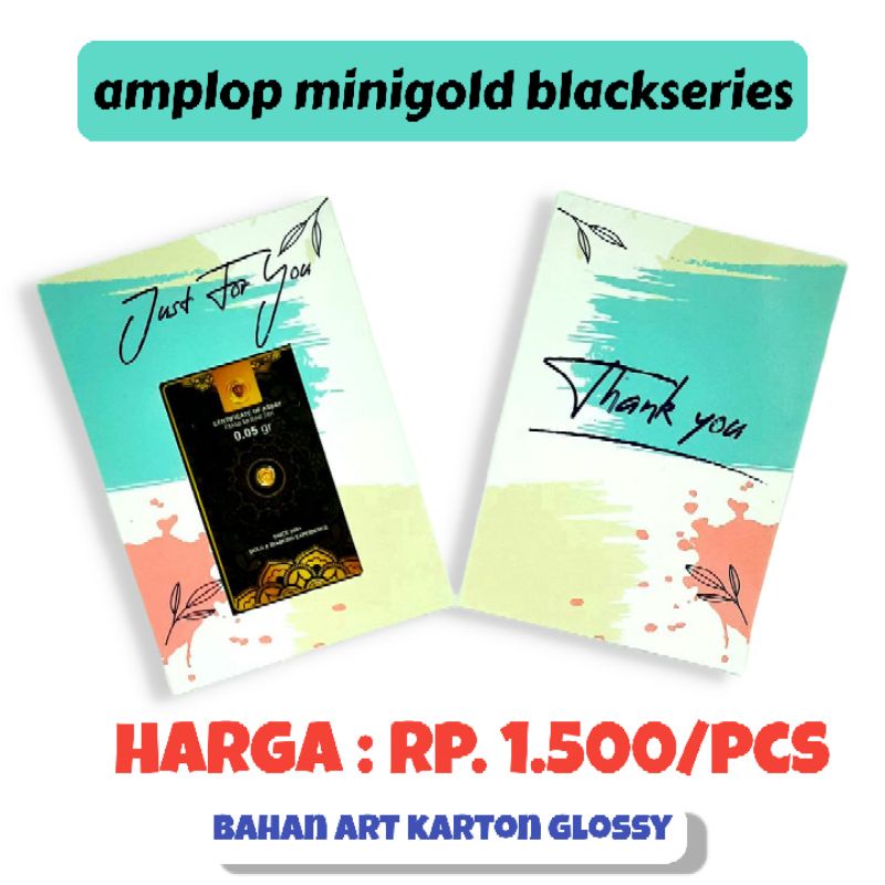 

amplop minigold black series ( bisa untuk eoa gold )