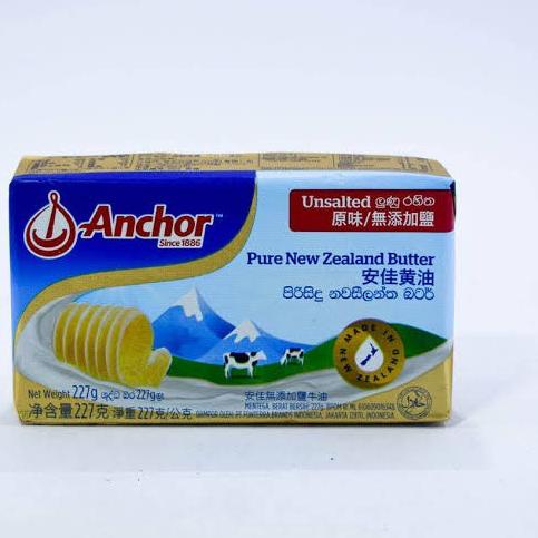 

BISA ✨COD✨ ANCHOR Unsalted 227 gr Butter Mentega Tawar Anchor Pats 227 gr buruan