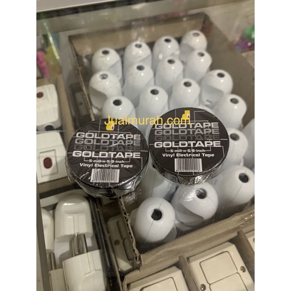 

Solasi Kabel Goldtape lakban hitam 5 mil)5,8 inch Vinyl
