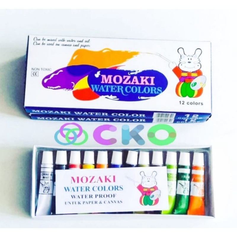 

Cat Air Mozaki/Mozaki Water Color 12 warna