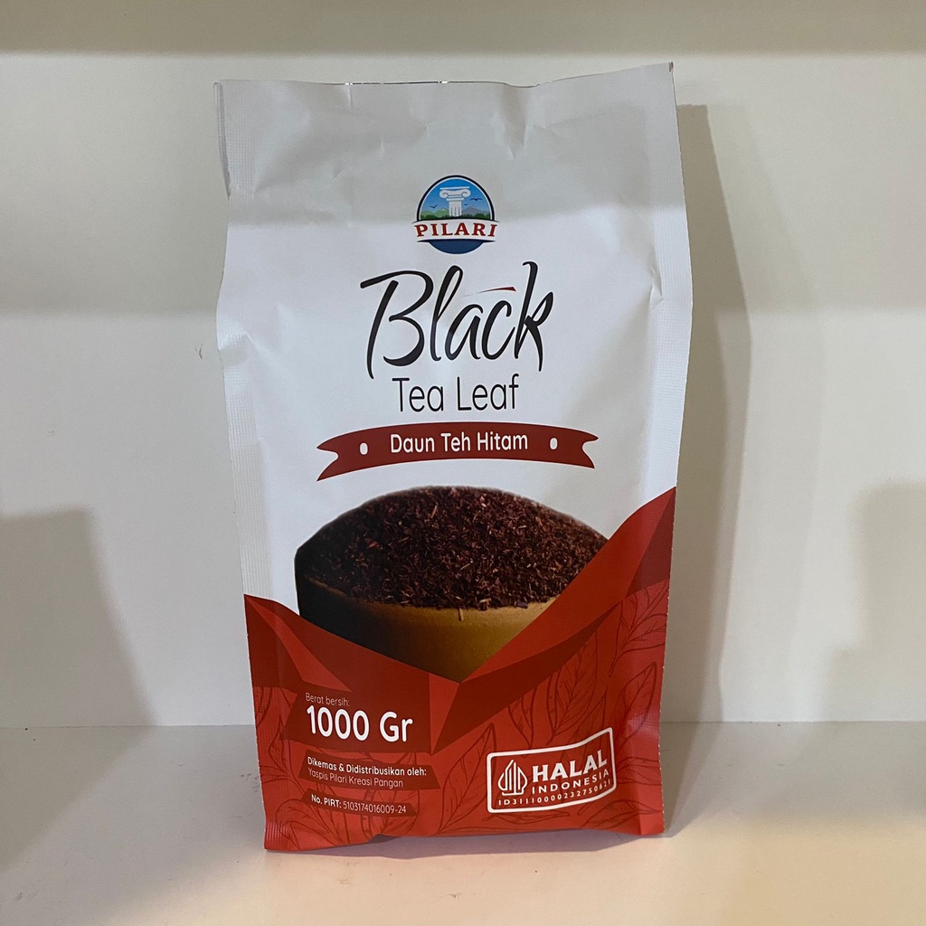 BLACK TEA LEAF PILARI @1KG - DAUN TEH MERAH PREMIUM 1000GR