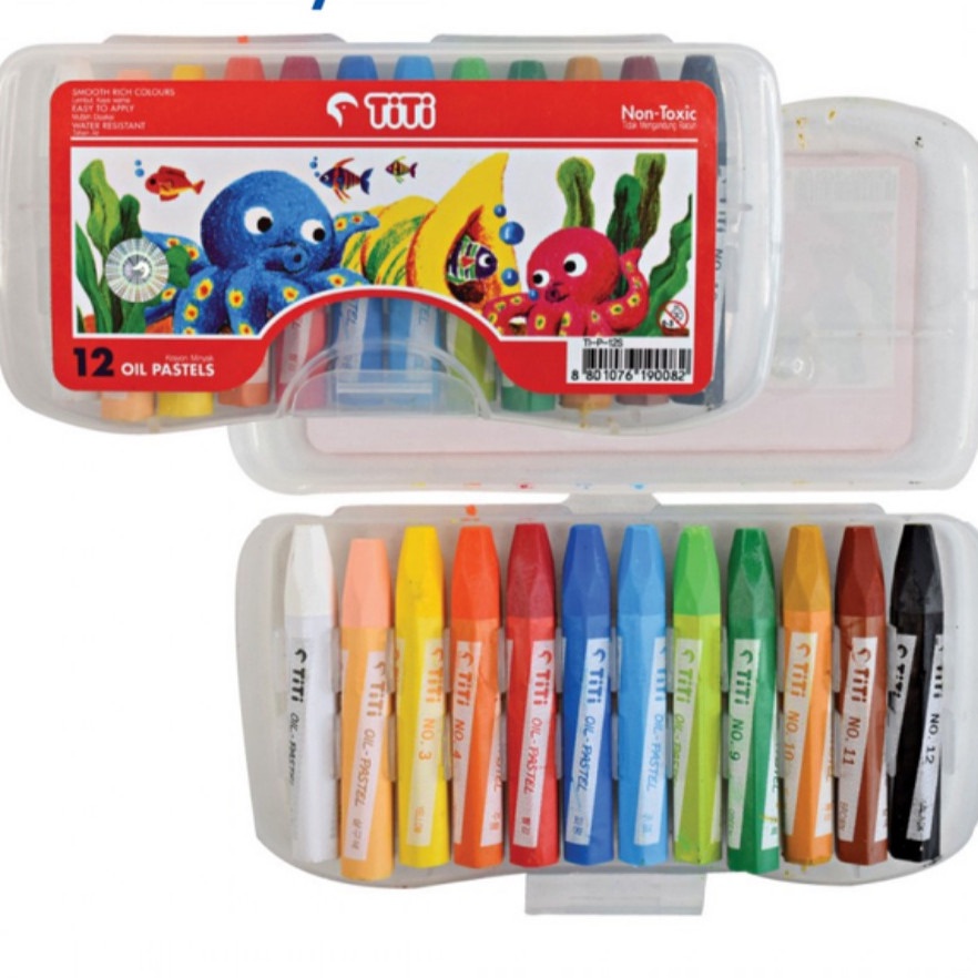 

Crayon / Krayon TITI 12 Warna Kecil / Mini Oil Pastels