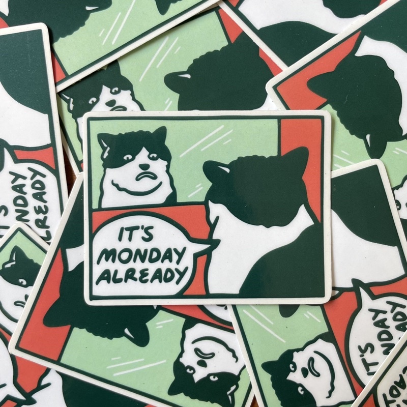 

Its Monday Vinyl Sticker