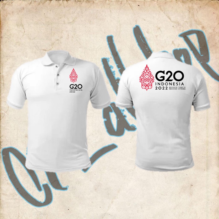 Hot Sale Kaos Polo Tshirt Baju Kerah Distro G20 Indonesia 2022 Ktt
