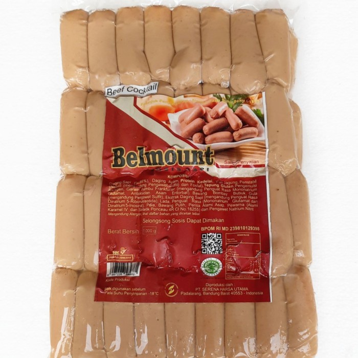 

Sosis | Beef Cocktail Sausage Premium | BELMOUNT [1 KG] - 1 kg