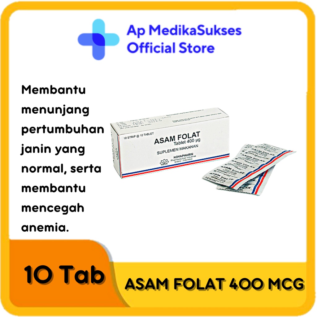 Jual ASAM FOLAT 400 MG | Shopee Indonesia