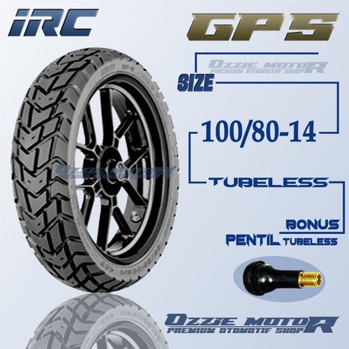 Ban Motor IRC GP5 100/80 ring 14 Tubeless Beat Vario Belakang