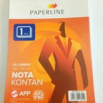 

[PRODUK QC0PS] BUKU NOTA KONTAN 1PLY / 1 PLY KECIL PAPERLINE (10BUKU) G79