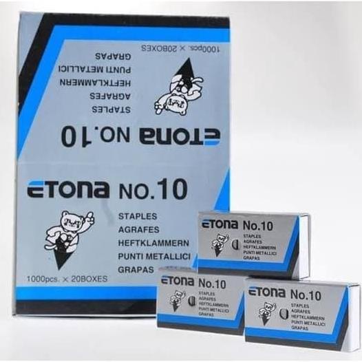 

Isi Staples ETONA No. 10 / Pak isi 20 dus kecil